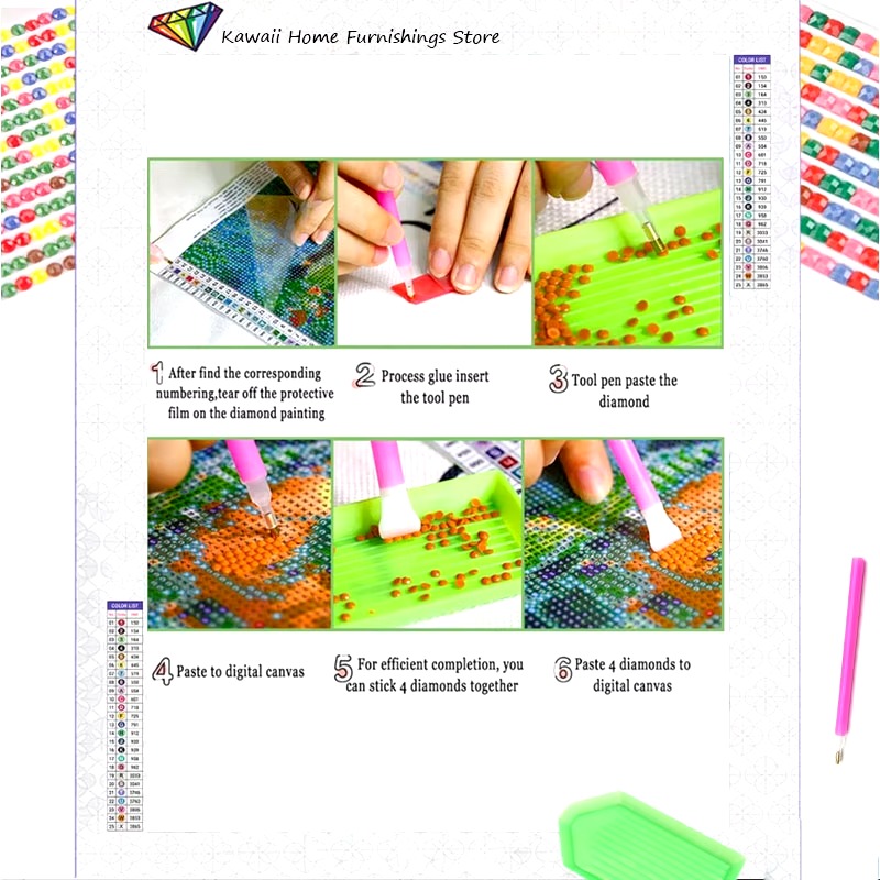 Miniatura 5 de Stitch Sanrio Kuromi-pintura de diamante